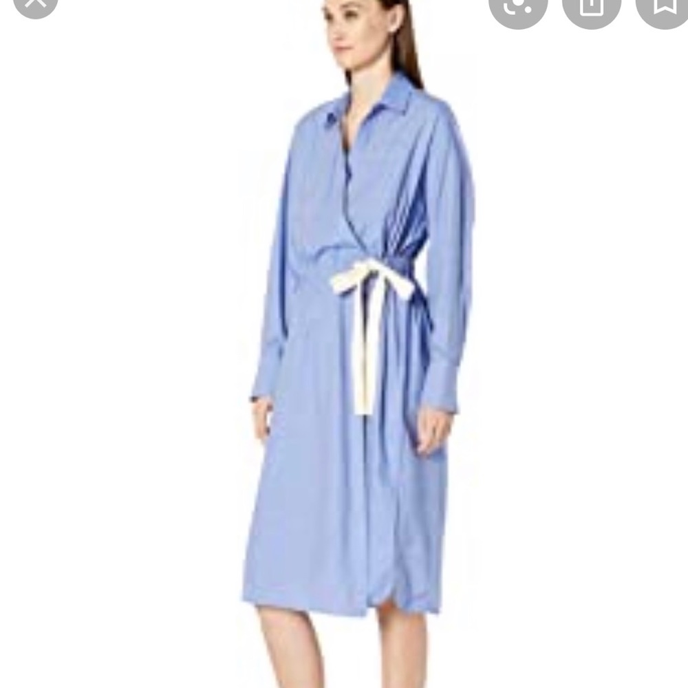 NWT Jason Wu Soft Shirting Trench Wrap Dress O